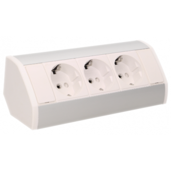 GNIAZDO MEBLOWE PODSZAFKOWE OR-GM-9001/W-G(GS) 230V SCHUKO